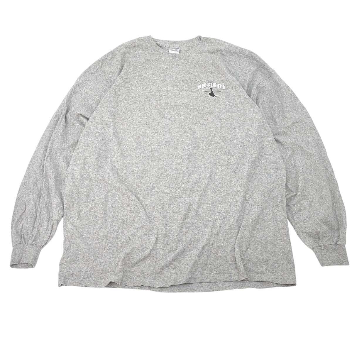 3XL GILDAN 長袖 Tシャツ ロンT グレー ts2902拍卖