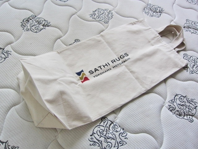 未使用 SATHI RUGS YOKOHAMA MOTOMACHI 約横34×縦68×マチ×持ち手30cm ロング縦長 トートバック 新古 ECO バック sports outdoor レア 得拍卖