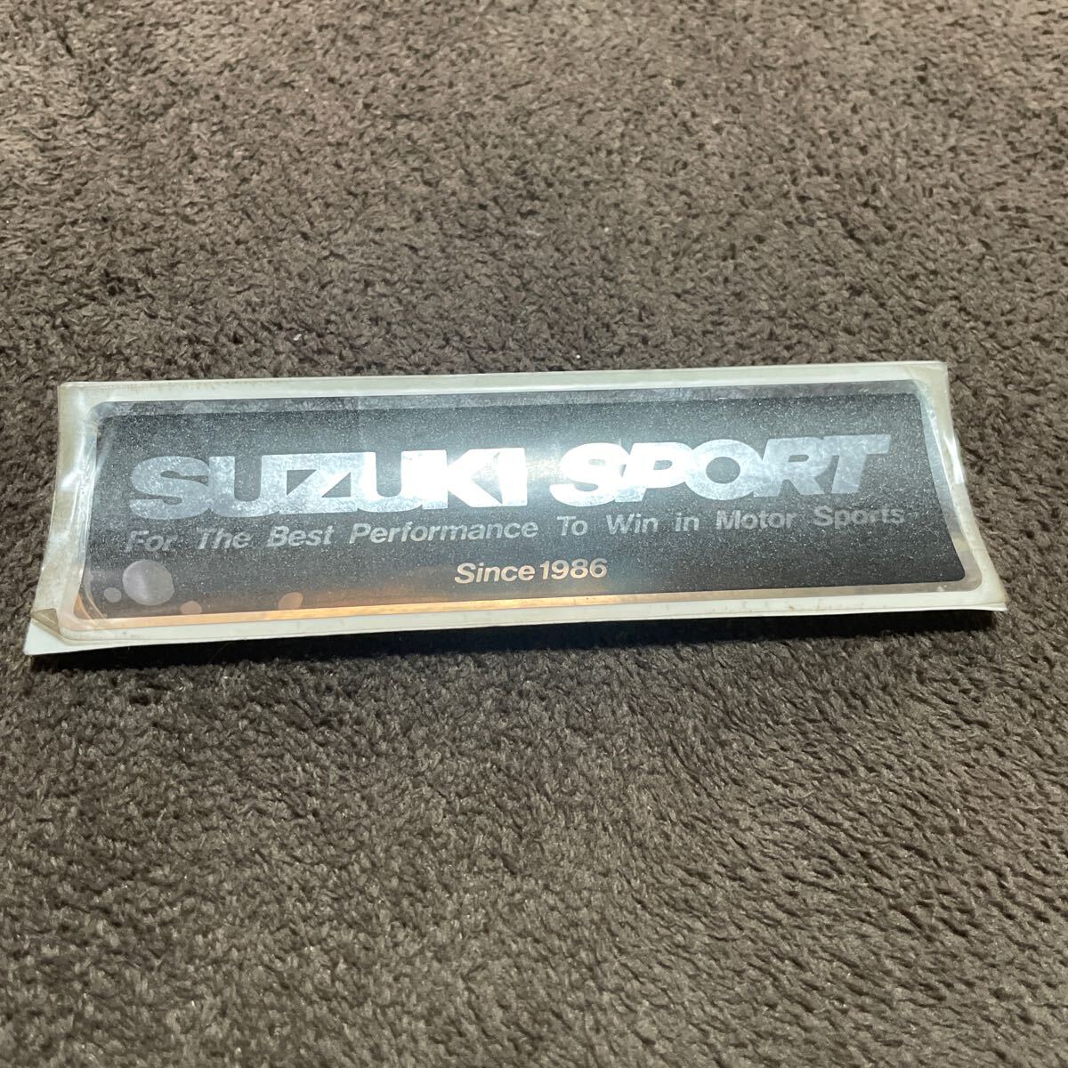 レア 当時物 既絶版 入手困難 スズキスポーツ ステッカー ラベル デカール 13cm 英字 ブラック SUZUKI SPORT モンスター ワークス スイフト拍卖