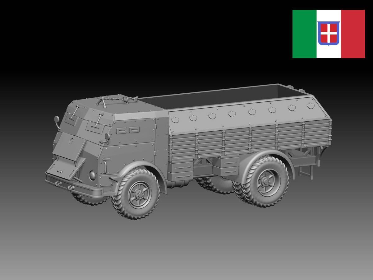 1/72レジンキット WW2イタリア軍 フィアット 665NM プロテット 装甲兵員輸送車 240823拍卖