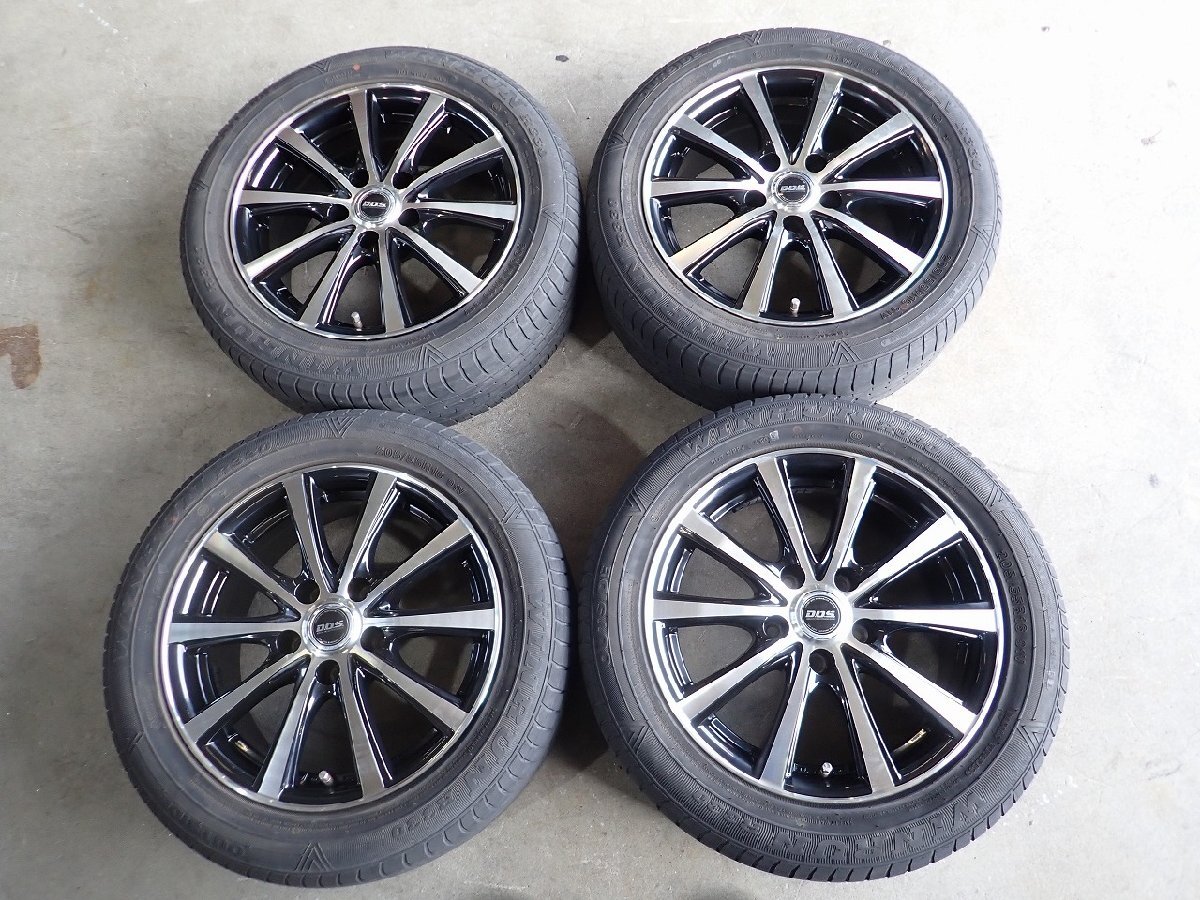 YS17030【送料無料205/55R16】ブレイド オーリス ルミオンなどに WINRUN 中古夏タイヤセット ★16×6.5J 114.3/5H ET38★拍卖