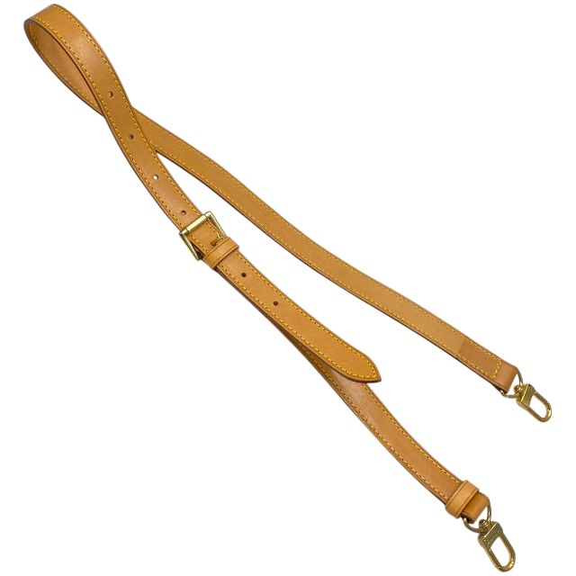 LOUIS VUITTON ルイヴィトン ショルダーストラップ バッグアクセサリー 替えストラップ 小物 ロゴ レザー ベージュ拍卖