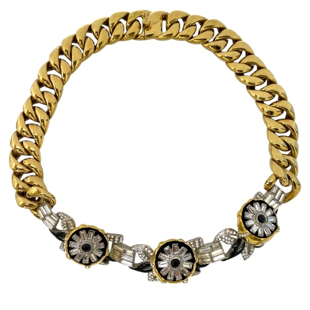 ルイヴィトン MP2193 ウィンザー バイヤー ネックレス アクセサリー ジュエリー 小物 GP スワロフスキー ゴールド シルバー ブラック拍卖