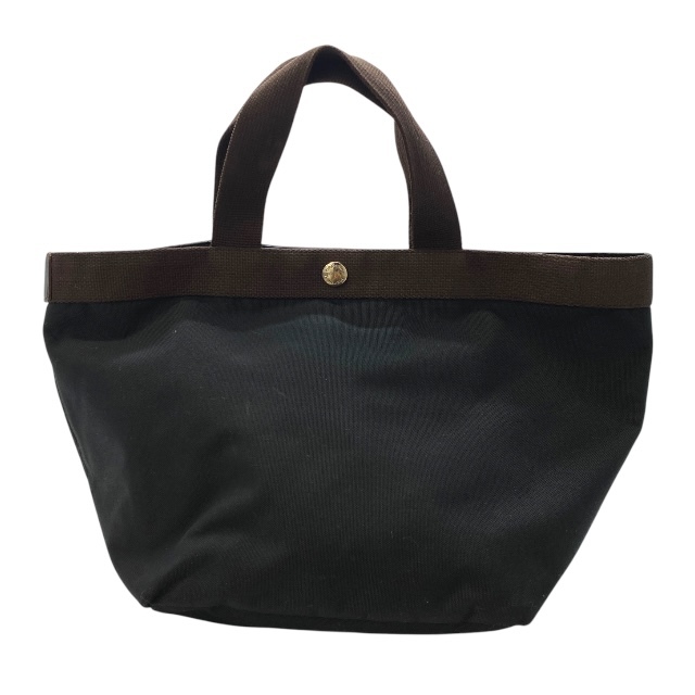 Herve Chapelier エルベシャプリエ 舟形トート ハンドバッグ トートバッグ 手持ち鞄 ナイロン ブラック ブラウン拍卖