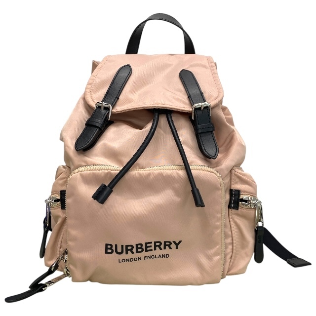 BURBERRY バーバリー 8021264 リュックサック リュック バッグパック ナイロン ロゴ ピンク拍卖