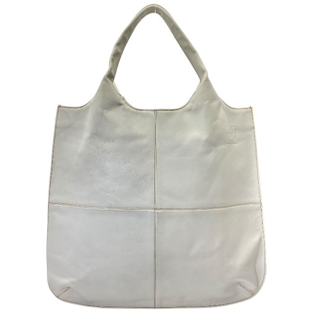 HIROFU ヒロフ バッグ ハンドバッグ トートバッグ 手持ち鞄 肩掛け レザー ホワイト 白拍卖