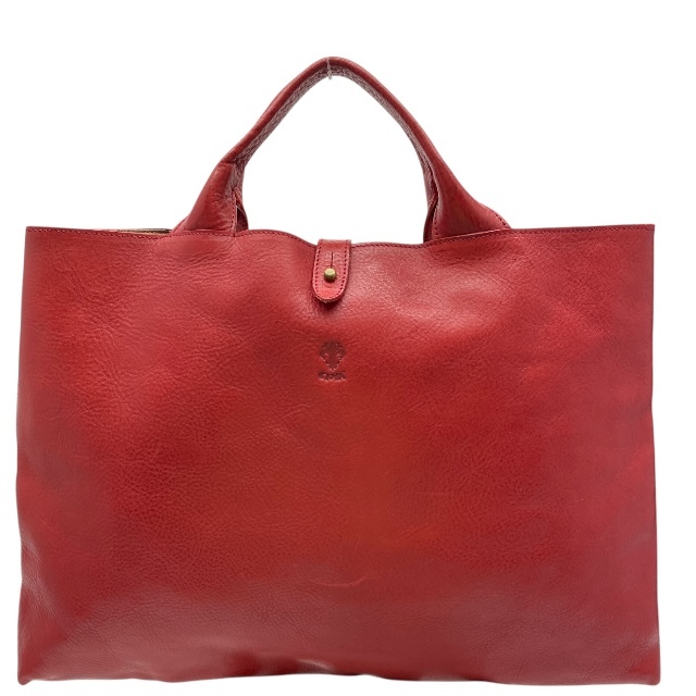 CI-Va チーバ ティーバ ハンドバッグ トートバッグ 手持ち鞄 肩掛け ロゴ レザー レッド 赤拍卖