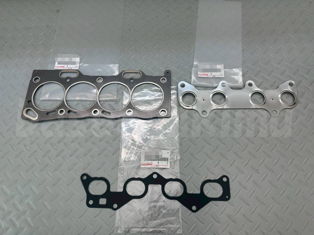 ■新品■トヨタ純正 シリンダーヘッドガスケット3点セット スターレット EP82 セラ EXY10 サイノス EL44 カルディナ 4E 5E拍卖