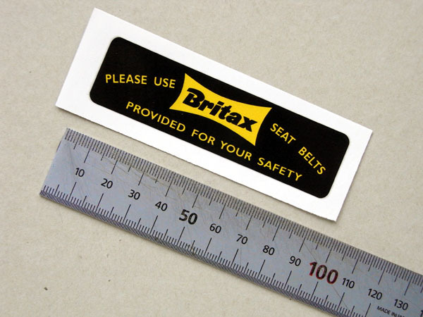 ブリタックス シートベルト ダッシュボードステッカー拍卖