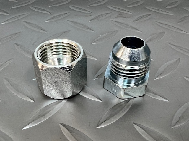 #8キャップ/プラグ 2セット フィッティング ハイドロ ホースフィッティング ポンプメンテナンス時に便利拍卖