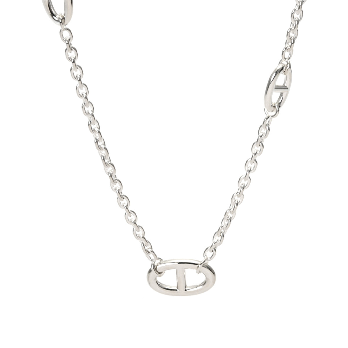 HERMES エルメス ファランドール 80cm ロングネックレス レディース シルバー925 ネックレス 未使用 銀蔵拍卖