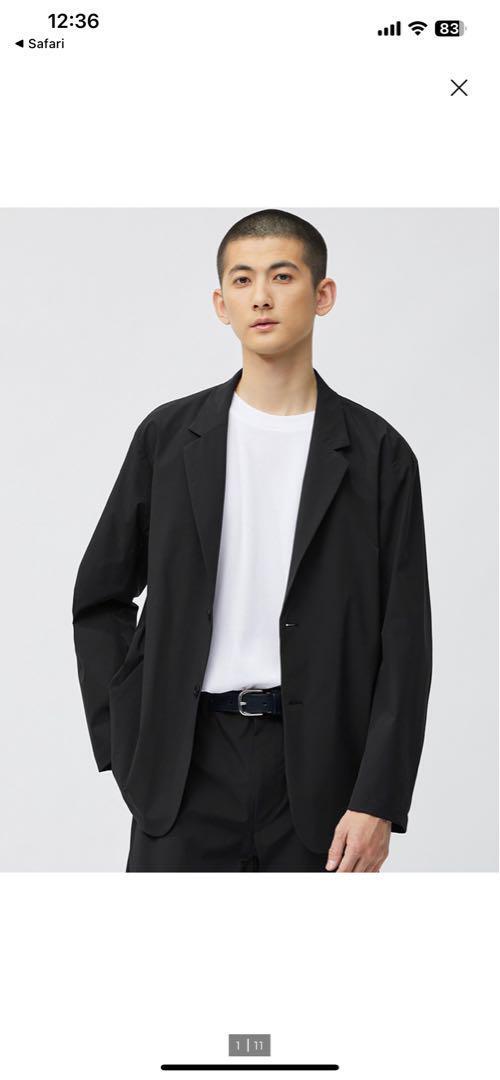 GU ナイロンストレッチ ジャケット パンツ セットアップ S 349273 349118 MB まとめ げんじ Genji ウルマ ユニクロ ユー U 中瀬敦 ドライ拍卖