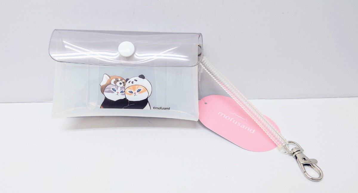 猫柄 猫雑貨 猫グッズ モフサンド mofusand ぢゅの ふたごポーチ パンダにゃん ねこ ネコ キャット拍卖