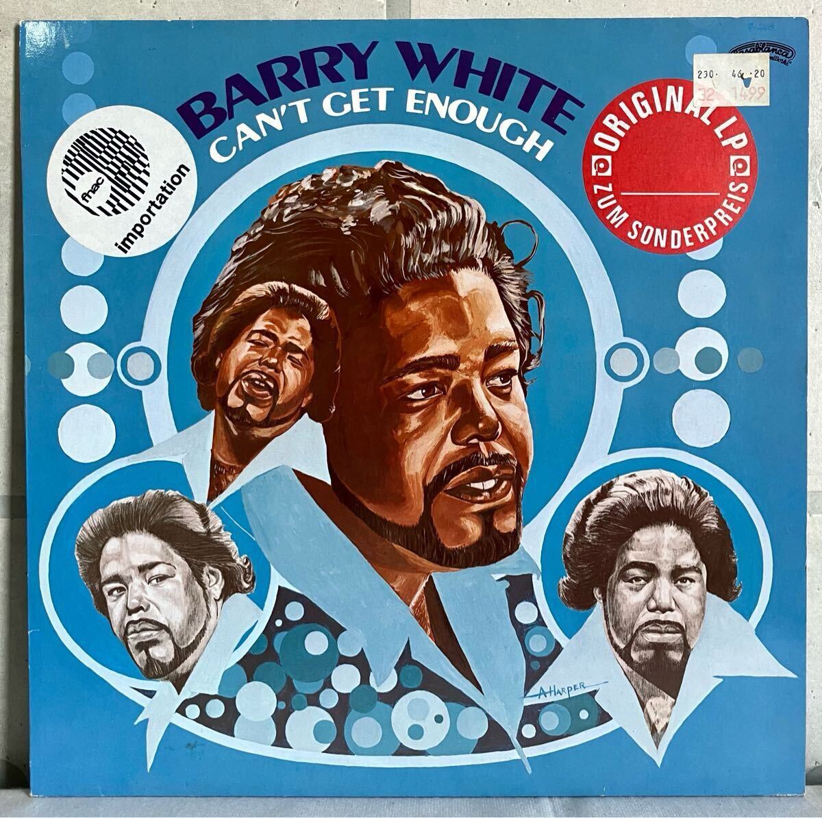 Netherlands盤 LP / Barry White (バリー・ホワイト) - Can’t Get Enough / Soul Funk R&B Disco拍卖