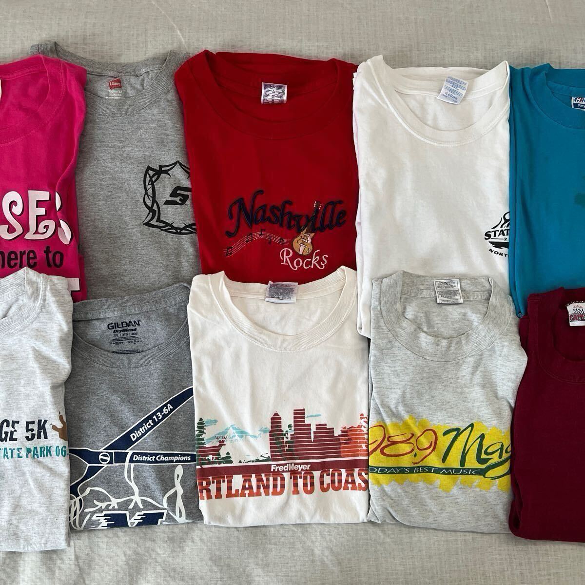 まとめ売り! アメリカ古着 ビンテージあり ミックス Tシャツ 10枚セット!拍卖