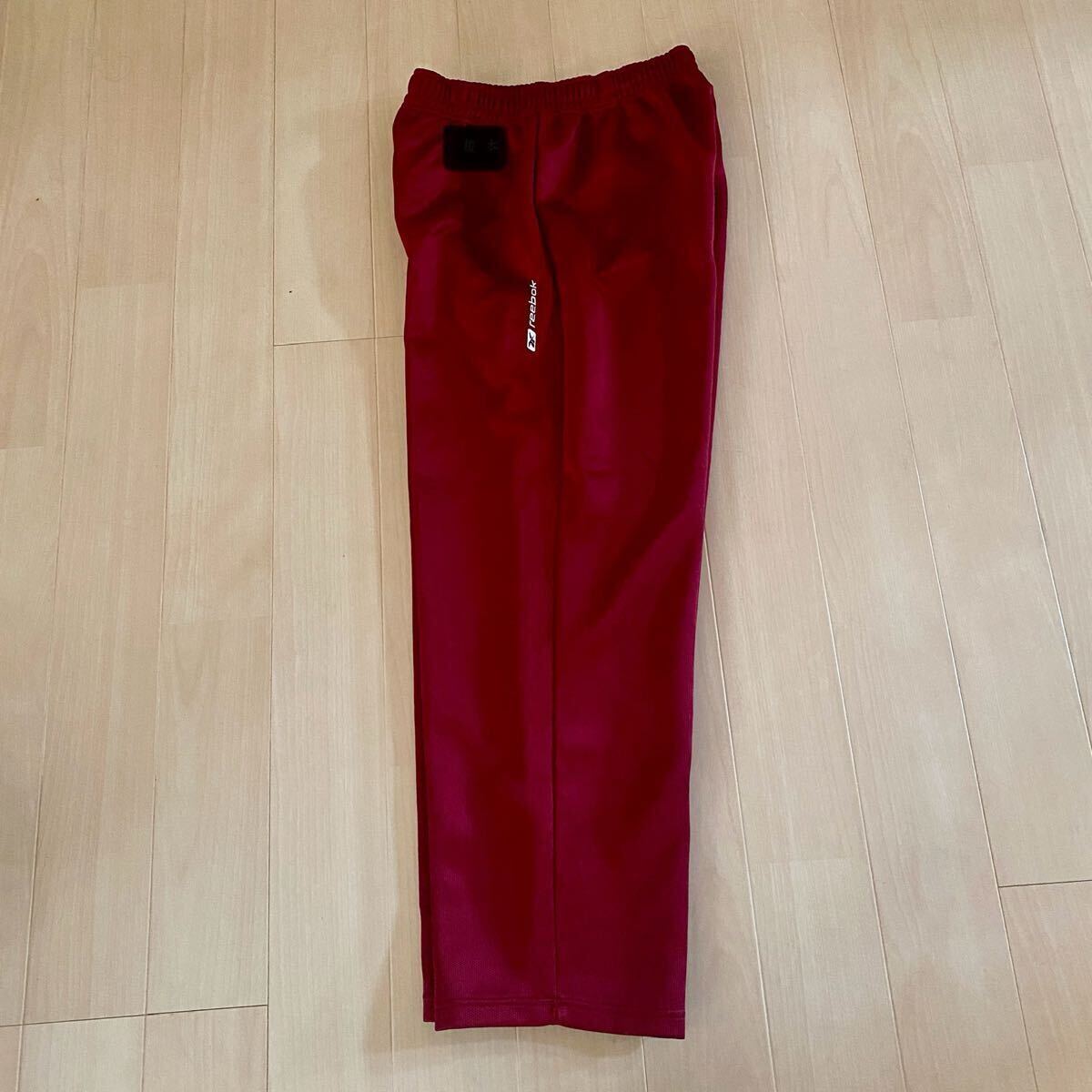 REEBOK リーボック ジャージ 赤 バーガンディ Sサイズ トレーニングパンツ 部活 スポーツ 運動 送料無料 未使用拍卖