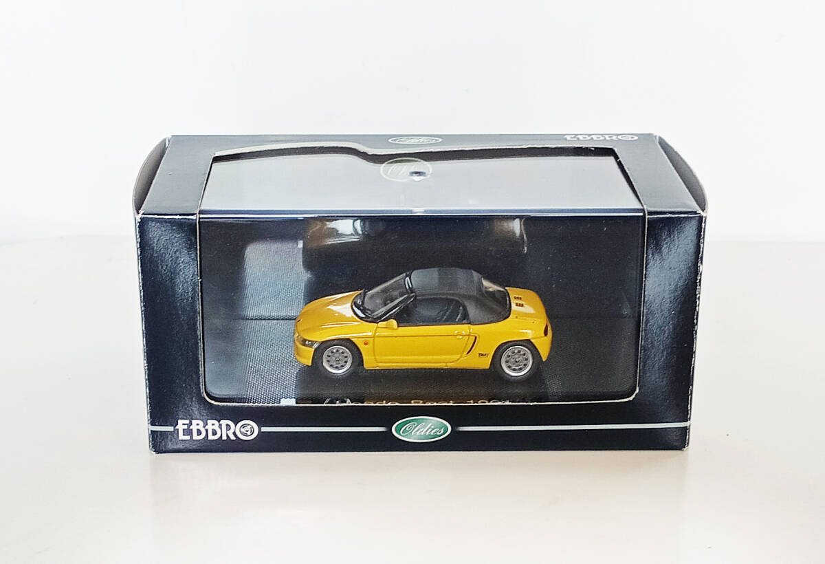(エブロ)ホンダビート1991(イエロー)1/43(オマケビデオ付き)拍卖
