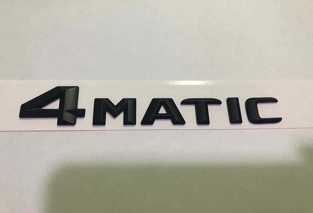 【即納品】ベンツ BENZ BIG4 4MATIC マットブラック エンブレム 艶消し黒拍卖