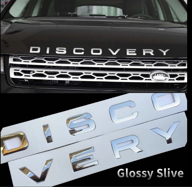 【即納品】光沢シルバー レンジローバー DISCOVERY エンブレム ボンネット リア EVOQUE スポーツ イヴォーク拍卖