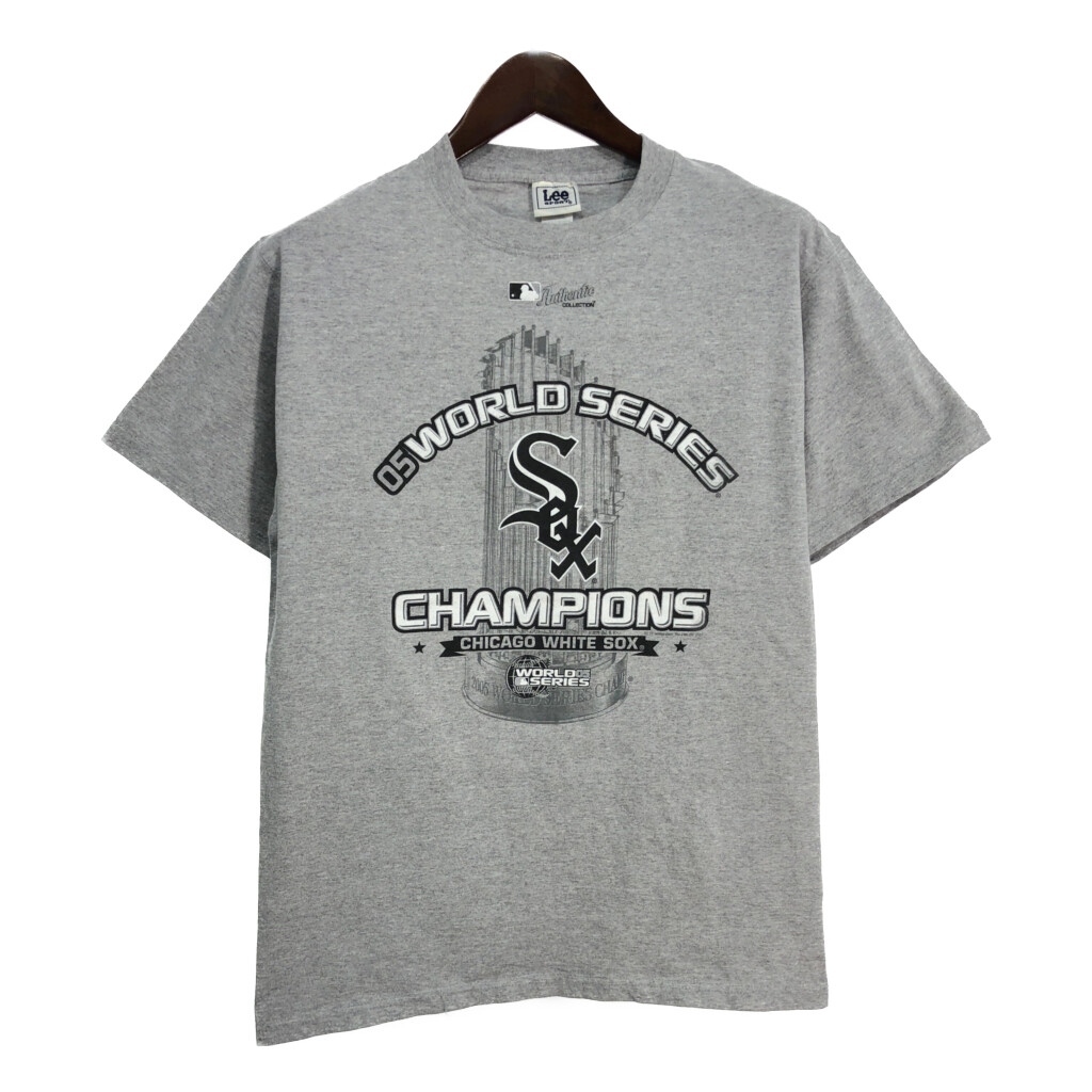00年代 Lee SPORT リースポーツ MLB シカゴ・ホワイトソックス 半袖Tシャツ プロチーム メジャーリーグ グレー(メンズ M)中古 古着 T6948拍卖