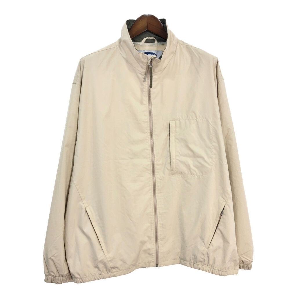 00年代 OLD NAVY オールドネイビー ウィンドブレーカージャケット ベージュ(メンズ XL)中古 古着 T7023拍卖