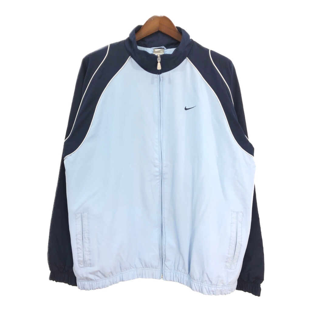 NIKE ナイキ ウィンドブレーカー ジャケット ライトブルー(メンズ XL)中古 古着 T7304拍卖