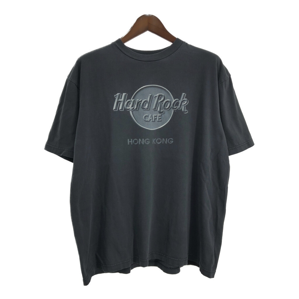 00年代 Hard Rock Cafe ハードロックカフェ ロゴ 半袖Tシャツ ブラック(メンズ XL相当)中古 古着 T9047拍卖