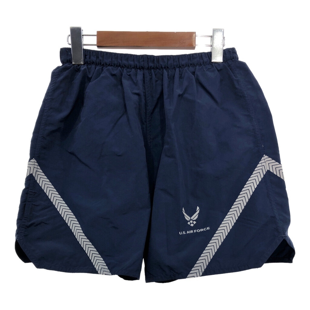 00年代 米軍実物 U.S.AIRFORCE PTU トレーニングショートパンツ ミリタリー ネイビー(メンズ MEDIUM)中古 古着 T7992拍卖