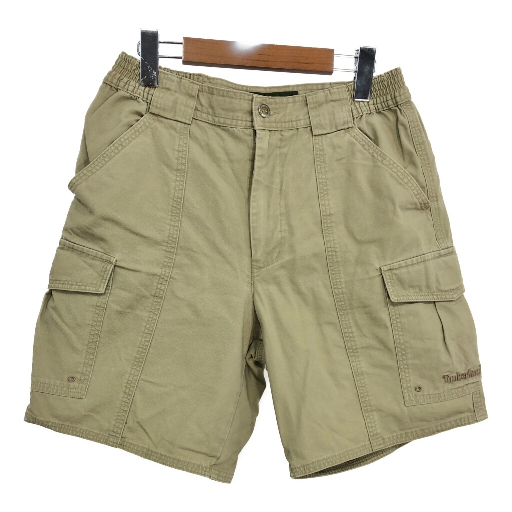Timberland ティンバーランド カーゴ ショートパンツ アウトドア ベージュ(メンズ W30)中古 古着 T9292拍卖