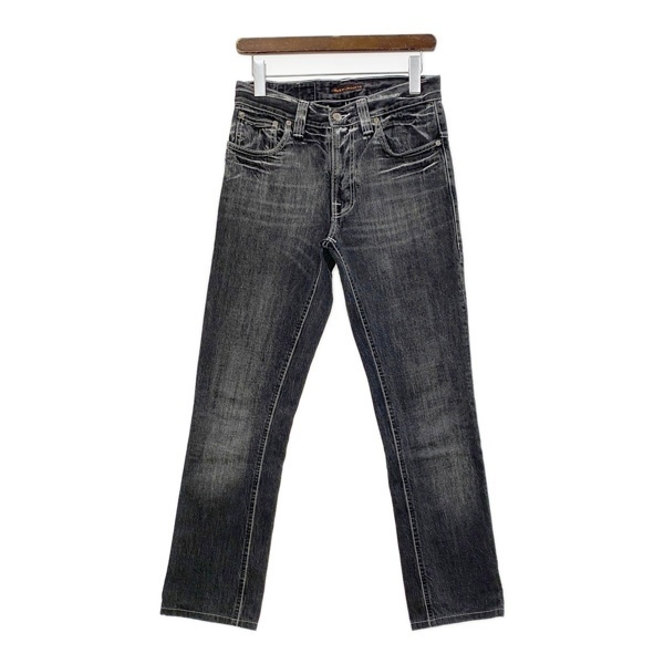 ヌーディージーンズ ストレート ジーンズ デニムパンツ ボトムス コットン シンプル カジュアル メンズ W29 Nudie Jeans ズボン DM14766■拍卖