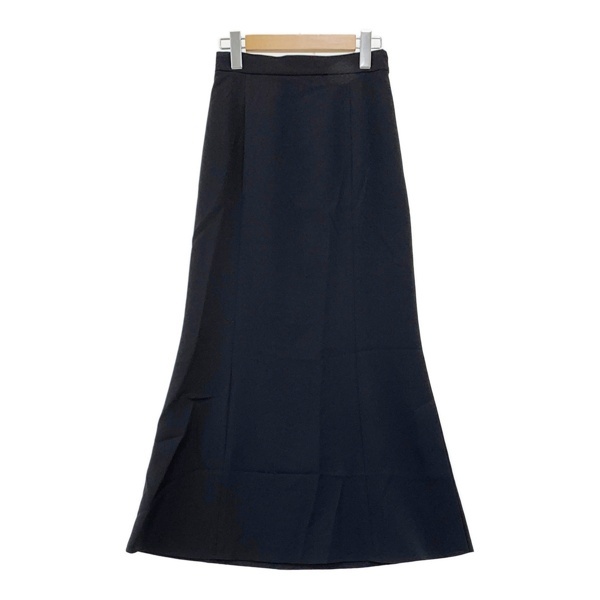 ma couleur ダブルクロス ストレッチ マーメイドスカート J-4457 美品 ロング フレア レディース サイズ36 ブラック マクルール IL15264■拍卖