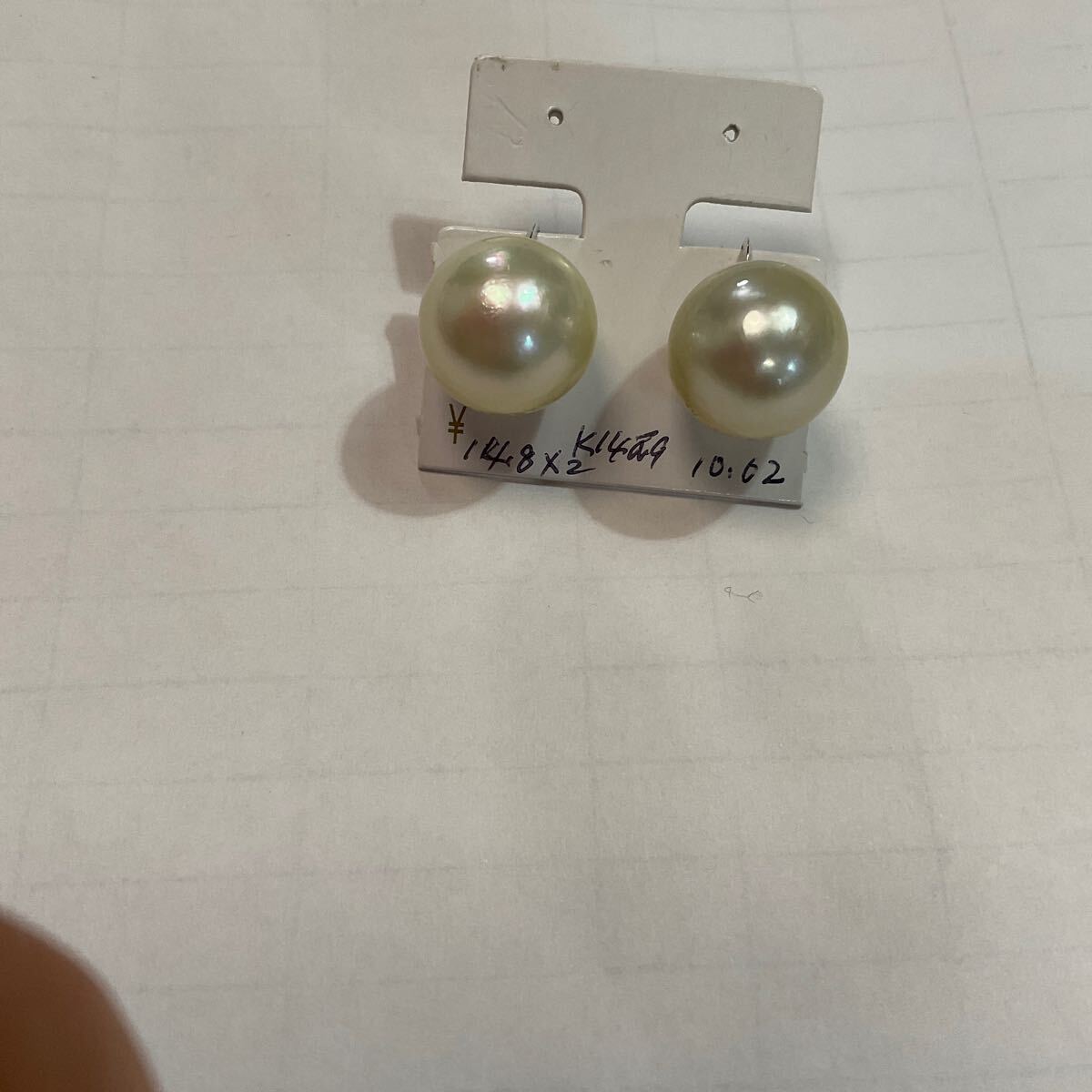 k14WG南洋イヤリング拍卖