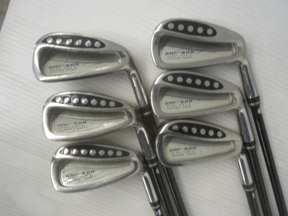 ♪セントアンドリュース St.Andrews メンズ アイアン SAF-504 6本組 4-9/オリジナルシャフト FLEX:R 右 送料は説明欄※現状品扱い ■160拍卖