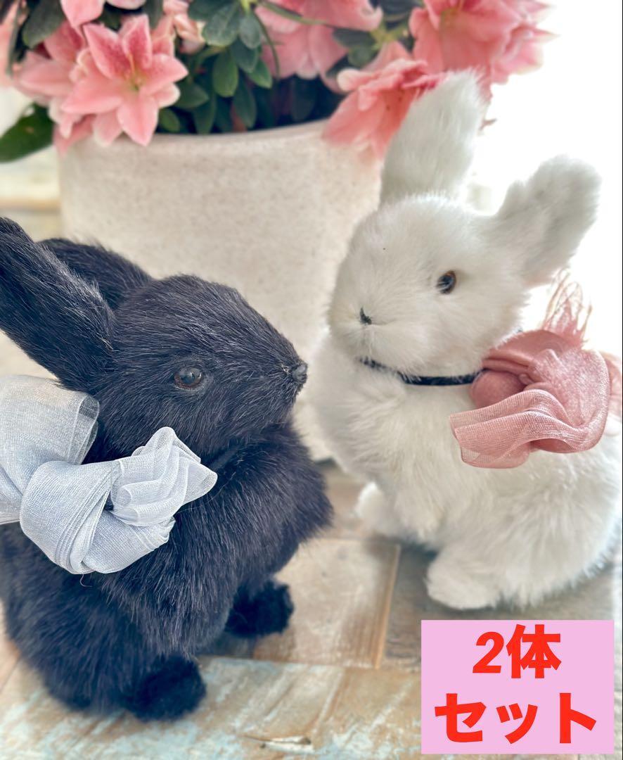 レア★うさぎ ウサギ ぬいぐるみ オブジェ 置き物 飾り ラビット 雑貨拍卖