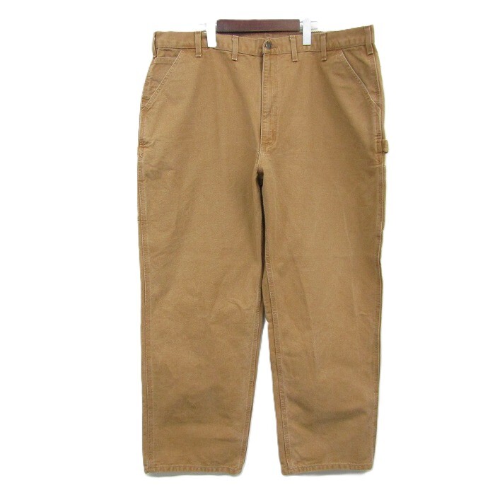 ビッグ サイズ W44 L32 carhartt ダック地 パンツ ワーク ペインター ブラウン系 カーハート 古着 ビンテージ 5A1307拍卖