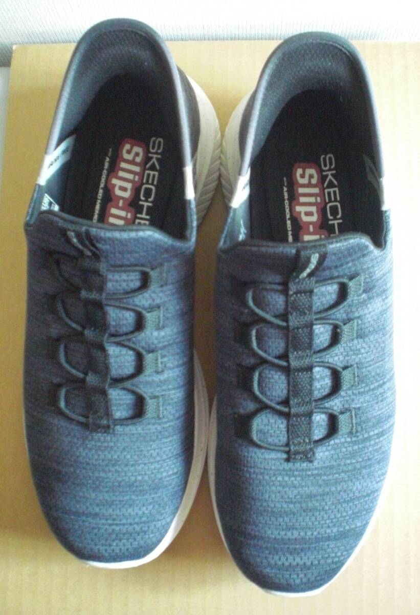 スケッチャーズ スリップインズ 27cm チャコール スニーカー拍卖