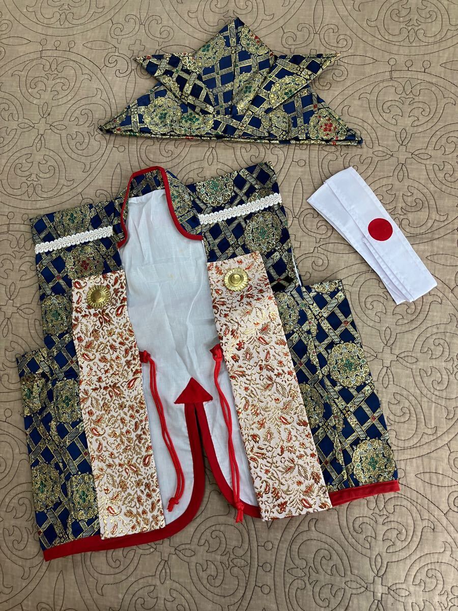 初節句 衣裳 端午の節句 陣羽織 兜 ハチマキ日の丸 こどもの日 日本男児 ベビー兜かぶと拍卖