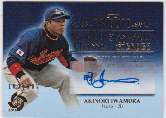 岩村明憲 ヤクルト 楽天 2013 Topps Tribute WBC 直筆サイン AI拍卖