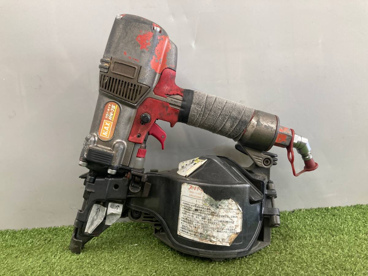 【ジャンク品】【部品取り】MAX(マックス) 75㎜高圧スーパーネイラ 釘打機 HN-75N1 ※パーツ欠品 IT766O1EHWTQ拍卖