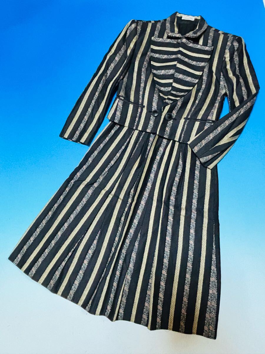 カルバンクライン Calvin Klein スカートスーツ セットアップ  総柄 スタンドカラー 拍卖
