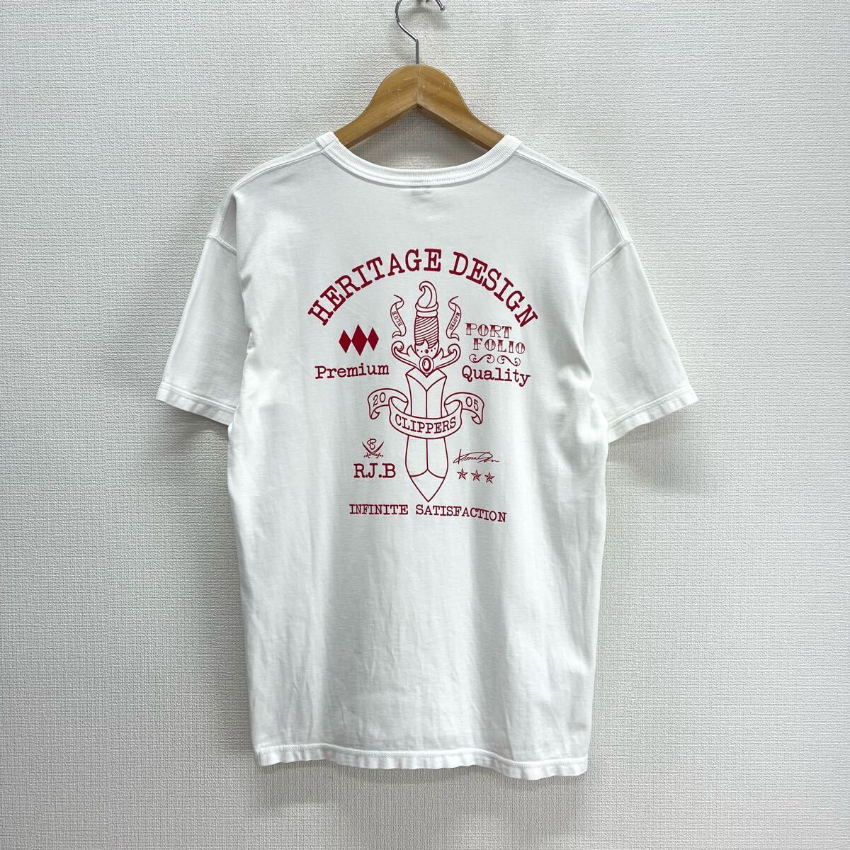 R.J.B THE FLAT HEAD アールジェイビー フラットヘッド HERITAGE DESIGN 半袖Tシャツ プリント 40 10124370拍卖