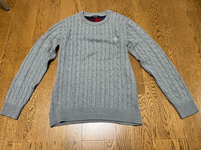 ブラックレーベルクレストブリッジ ケーブルニット セーター b797拍卖