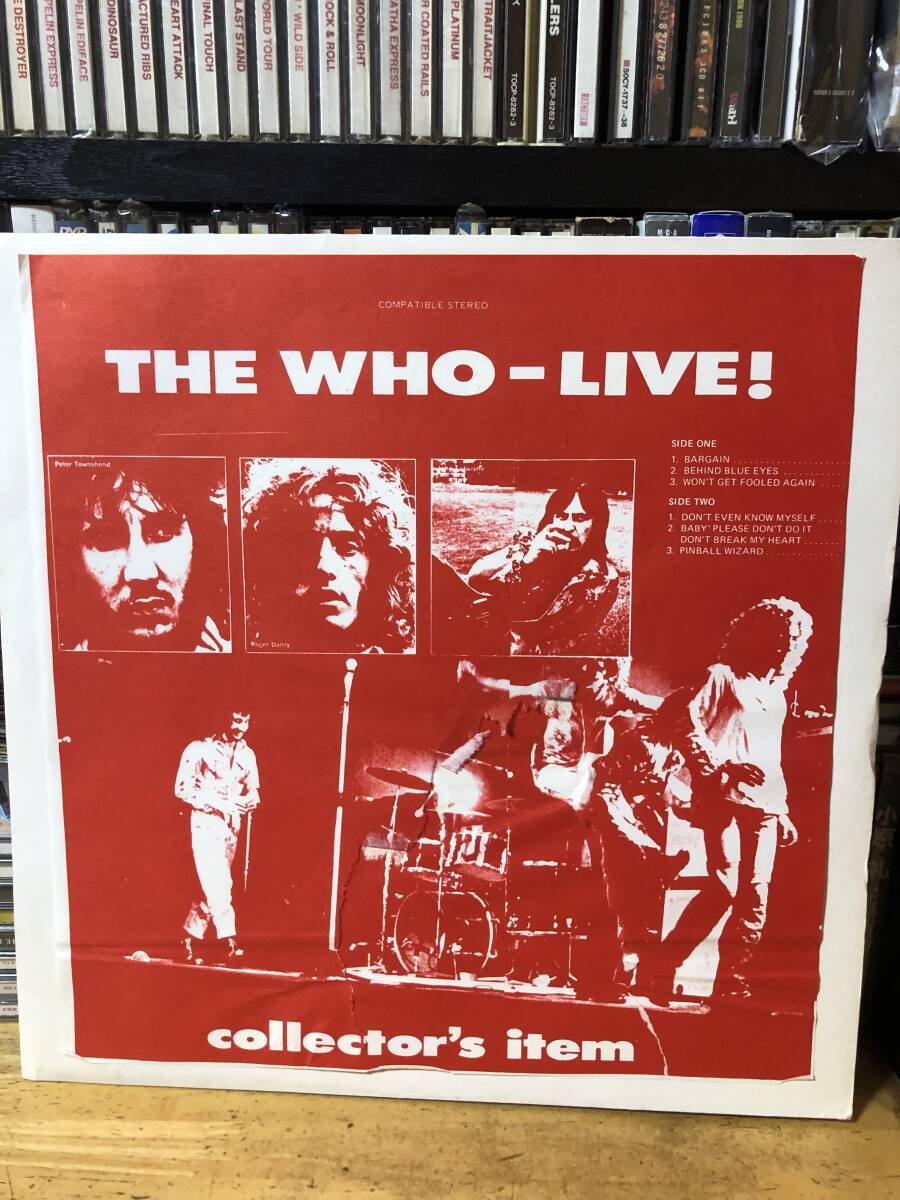 THE WHO / LIVE COLLECTOR'S ITEM スリック・ジャケット 71年8月13日 Ohio・Live拍卖
