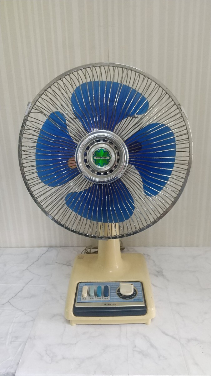 K3141 昭和レトロ 扇風機 TOSHIBA D-30D31 アンティーク 通電&回転&簡易清掃OK 現状品 一応JUNK拍卖