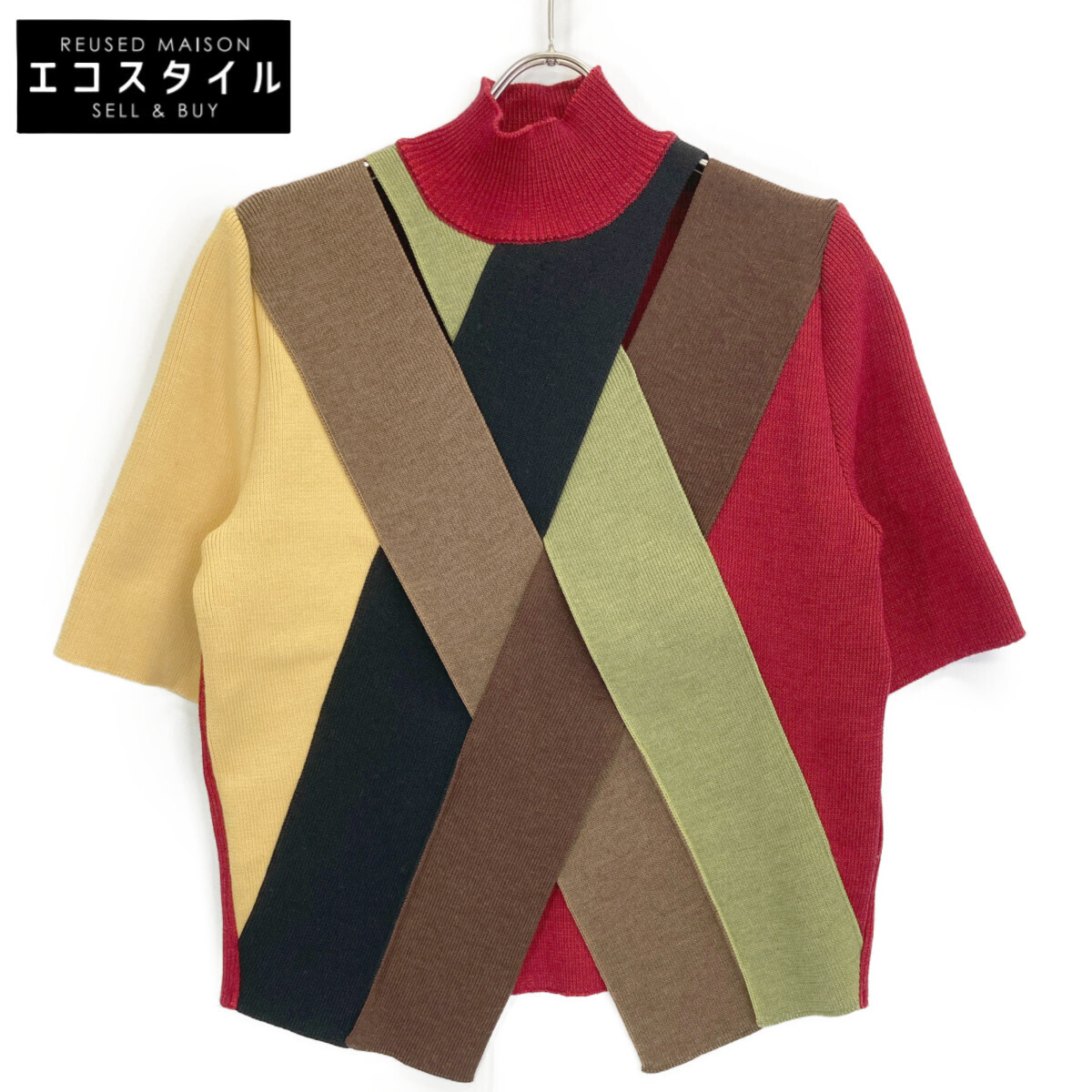 AKIRA NAKA アキラナカ AW1951-MLC マルチカラー ニット マルチカラー 1 トップス ポリエステル レディース 中古拍卖