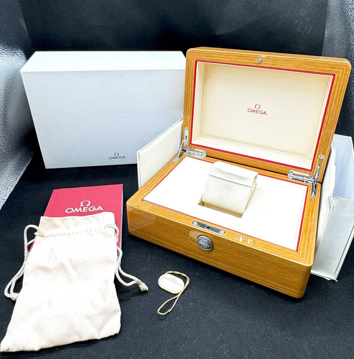 【オメガ 箱】 「OMEGA」 木製 ウォッチボックス 空箱 BOX 腕時計 OMG21拍卖