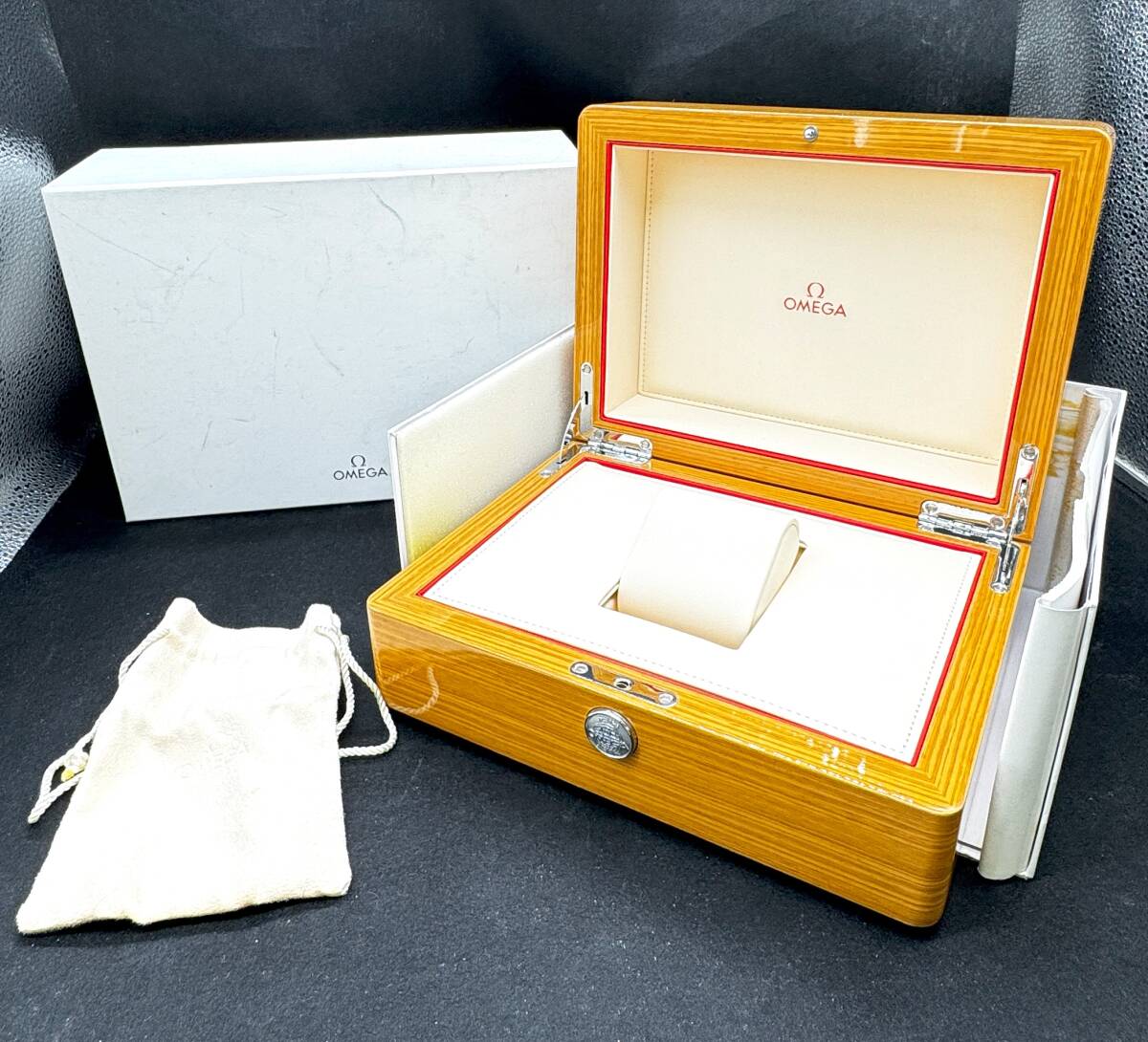 【オメガ 箱】 「OMEGA」 木製 ウォッチボックス 空箱 BOX 腕時計 OMG19拍卖