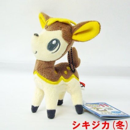 MYポケモンコレクション ポケットモンスター ぬいぐるみ キーホルダー シキジカ 冬 ポケモン拍卖