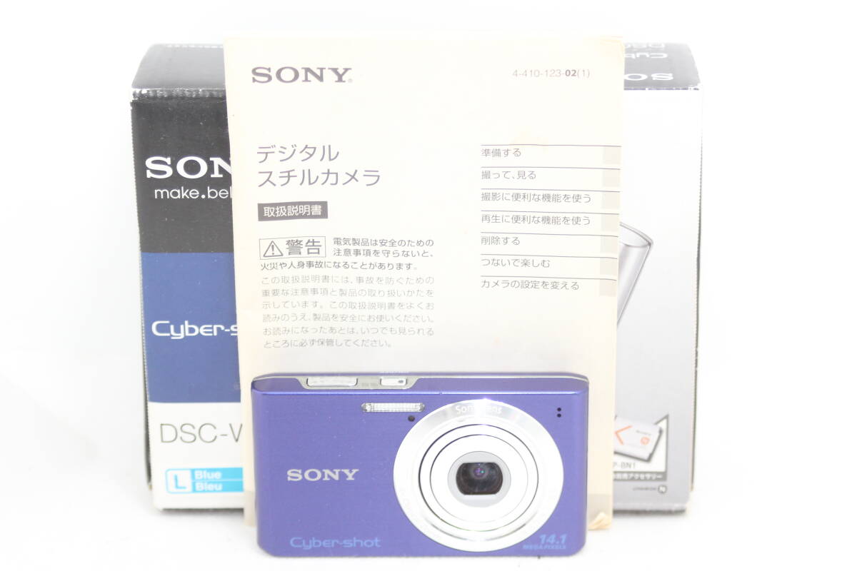 ア-1712:SONY Cyber-Shot(サイバーショット) W610 (1410万CCD/光学x4) ブルー DSC-W610/L拍卖