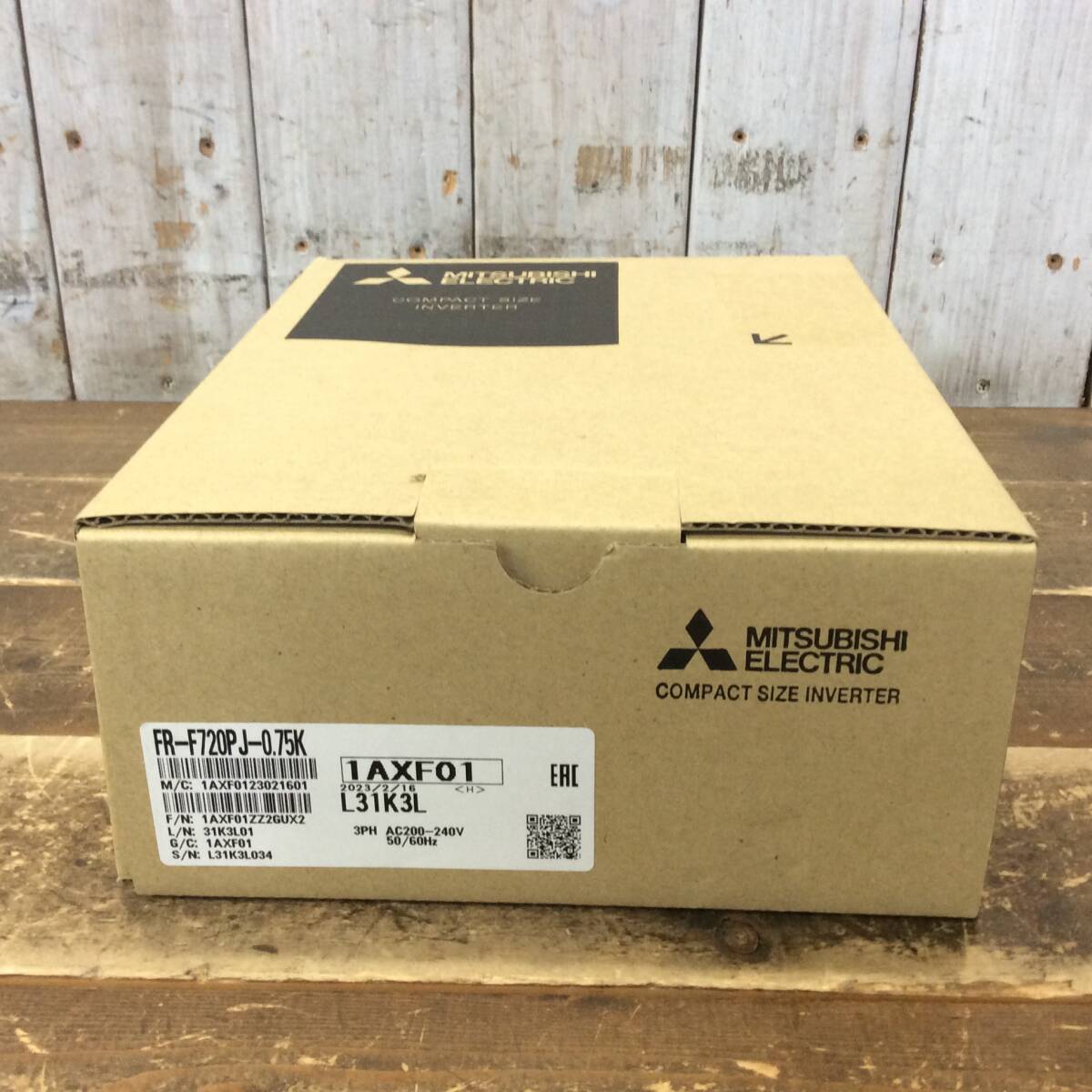 【AH-11170】未使用品 MITSUBISHI 三菱電機 インバータ フィルタパック無 FR-F720PJ-0.75K拍卖